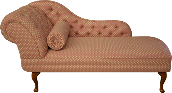 Pink Customers Own Fabric Chaise Longue