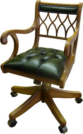 Southern Comfort Furniture Leather Desk Chairs Gothic Chair