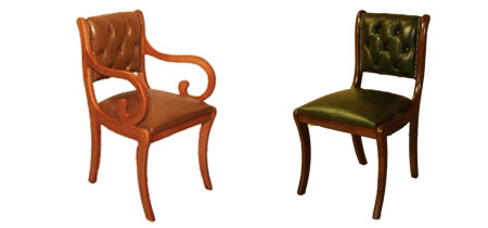 reproduction half saddle enfield chairs