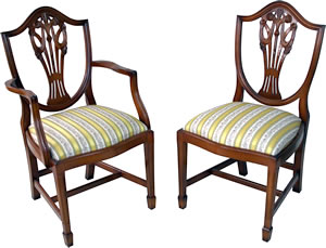 reproduction prince of wales dining chairs