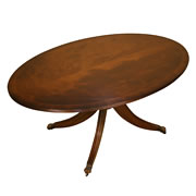 reproduction round and oval coffee tables