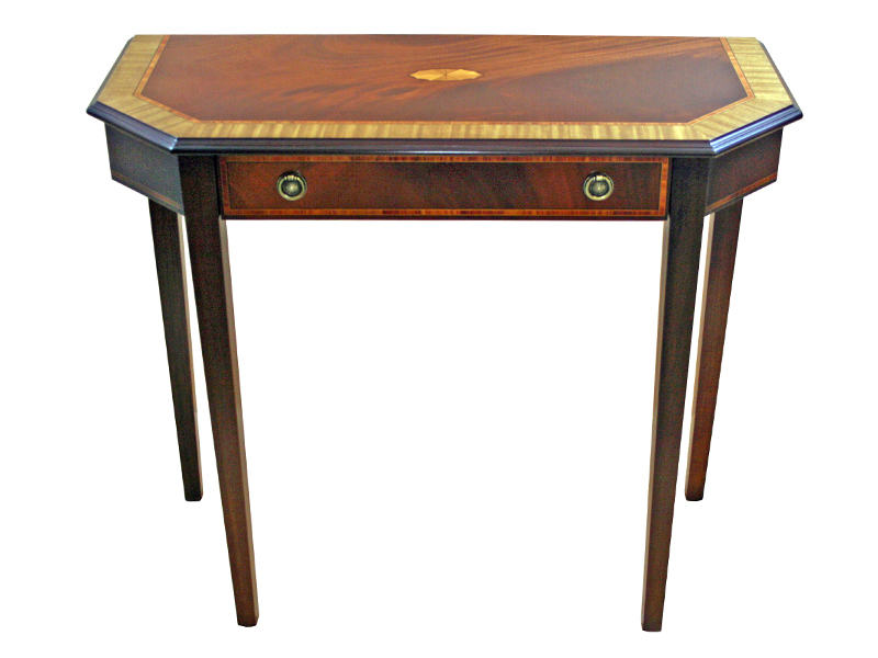 Art Deco Hall Table Mahogany and Satinwood