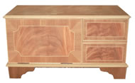 Small Television Stand Mahogany and Yew