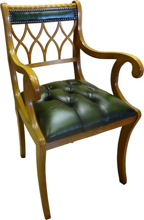 reproduction gothic desk chair on legs